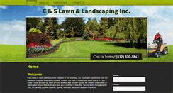 Desktop Screenshot of candslawns.com
